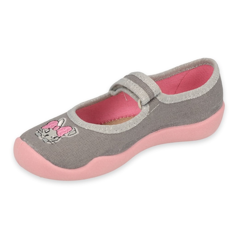 Befado Kinderschuhe 114X479 rosa grau 1