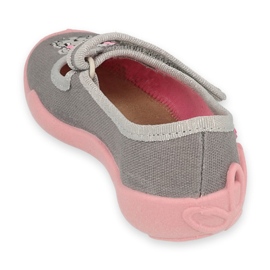 Befado Kinderschuhe 114X479 rosa grau 2