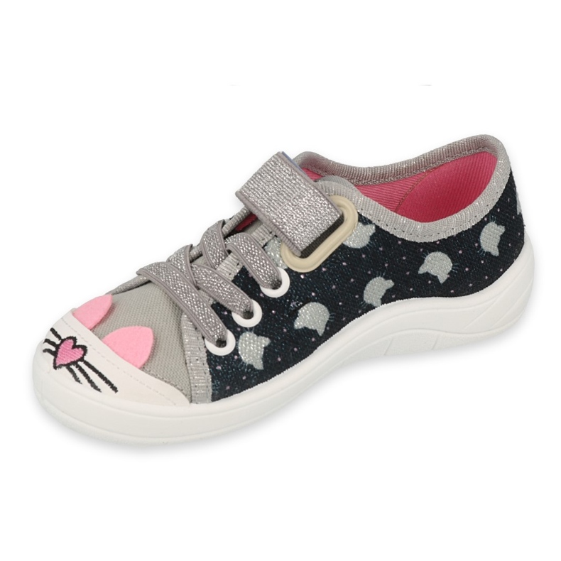 Befado Kinderschuhe 251X186 rosa silber- grau 1