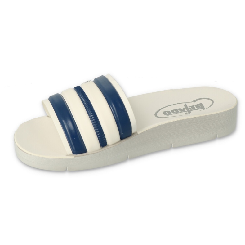 Befado Foam Children's Flip Flops 067Y003 Striped weiß 1