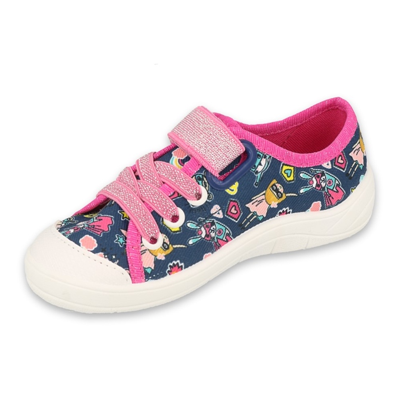 Befado Kinderschuhe 251X187 marineblau rosa 1