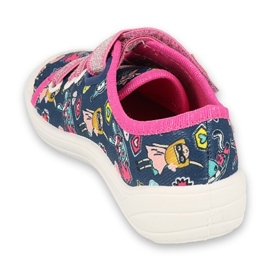 Befado Kinderschuhe 251X187 navy blau rosa 2