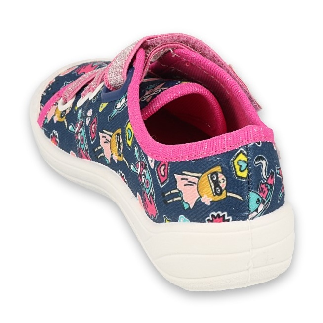 Befado Kinderschuhe 251X187 marineblau rosa 2