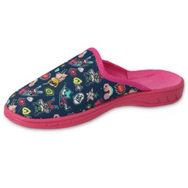 Befado Kinderruhschuhe 707Y423 Bunte Anwendungen blau 1