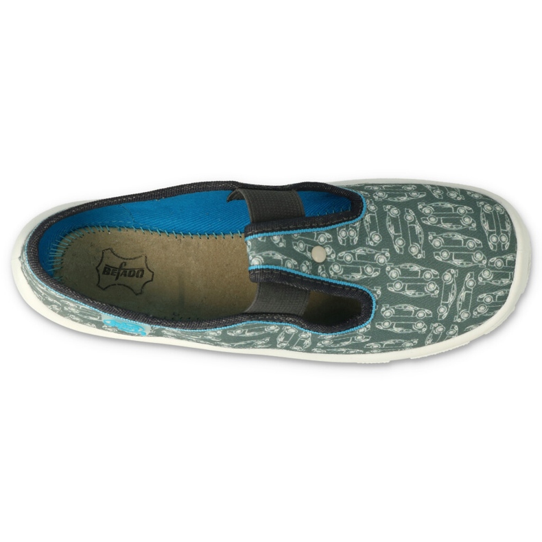 Befado Kinderschuhe 972Y235 grau grün 1