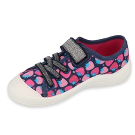 Befado Kinderschuhe 251X191 marineblau rosa grau 1