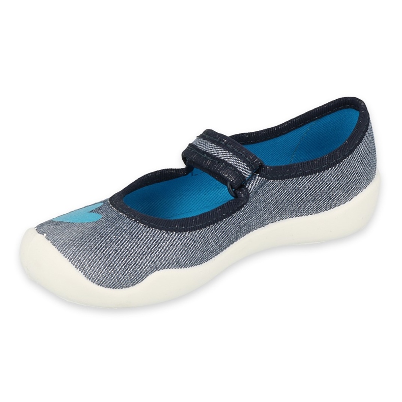 Befado Kinderschuhe 114Y474 blau grau 2