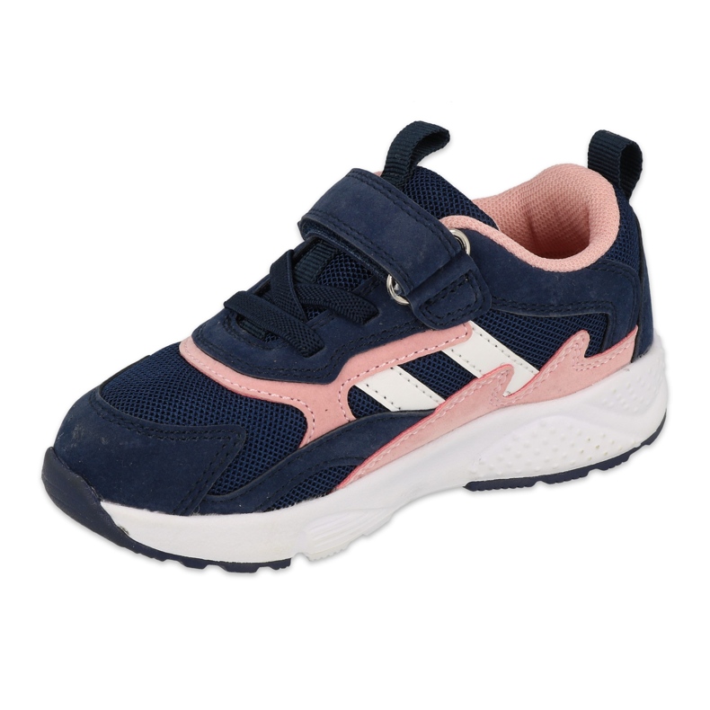 Befado Kinderschuhe 516P124 marineblau rosa 1