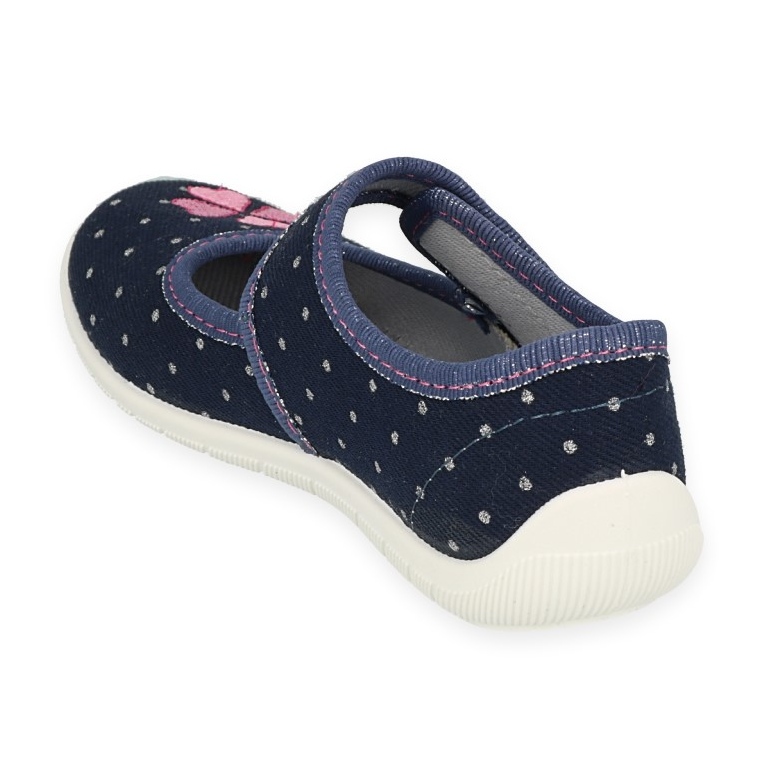 Befado Kinderschuhe 945X465 navy blau rosa 2