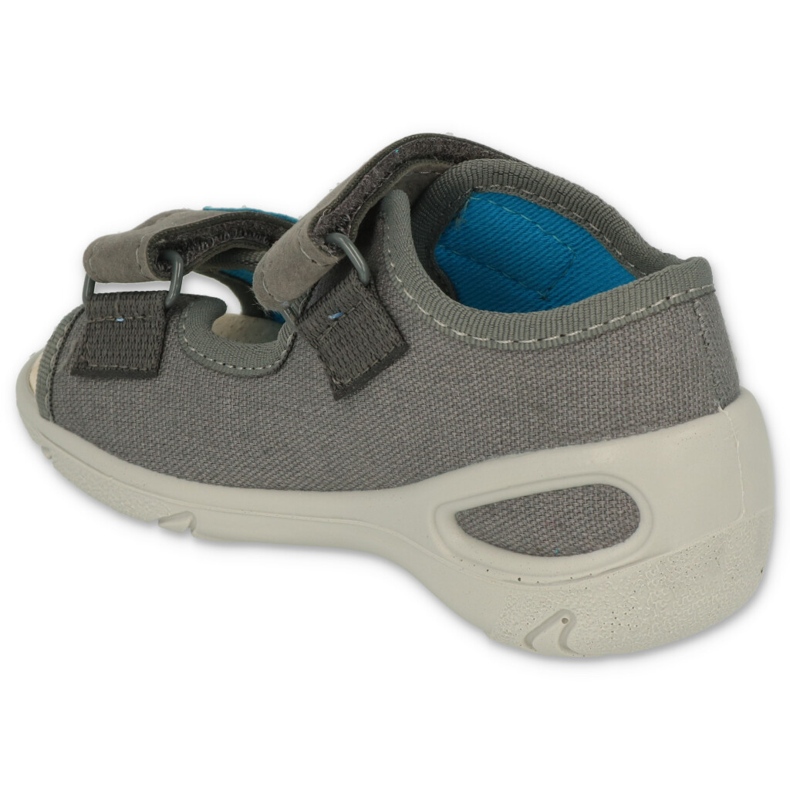 Befado Kinderschuhe VPE 065P166 blau grau 2