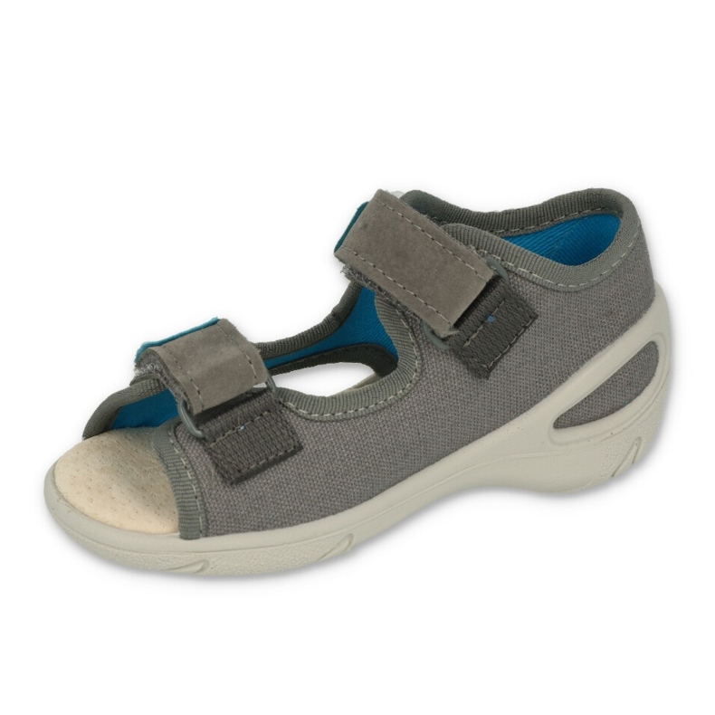 Befado Kinderschuhe VPE 065P166 blau grau 1