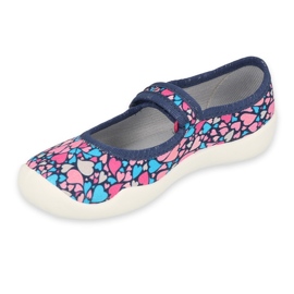 Befado Kinderschuhe 114X475 navy blau rosa 1
