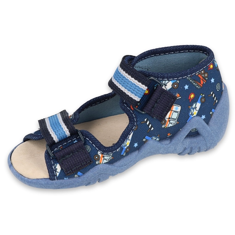 Befado gelbe Kinderschuhe 350P028 blau 1