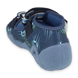 Befado gelbe Kinderschuhe 250P100 blau 2