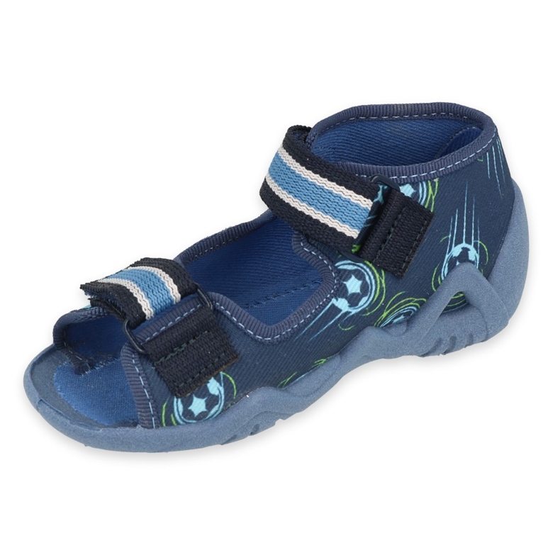 Befado gelbe Kinderschuhe 250P100 blau 1