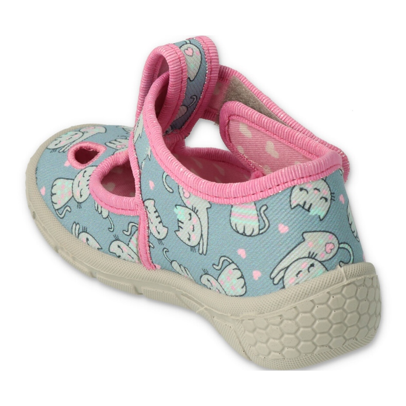 Befado Kinderschuhe 533P014 blau rosa 2
