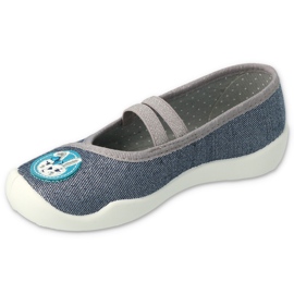 Befado Kinderschuhe 116Y298 marineblau grau 2