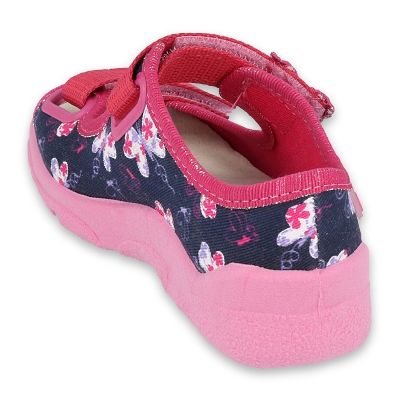 Befado Kinderschuhe 869X145 navy blau rosa 2