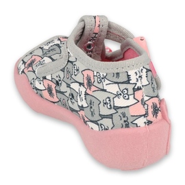 Befado Kinderschuhe 213P133 rosa grau 2