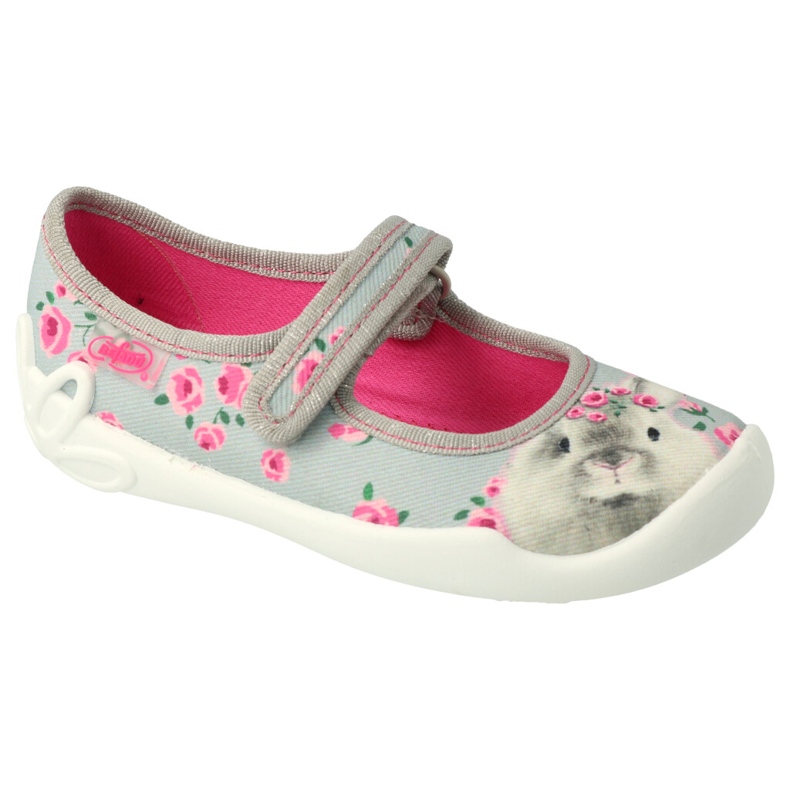 Befado Kinderschuhe 114Y458 rosa grau 1