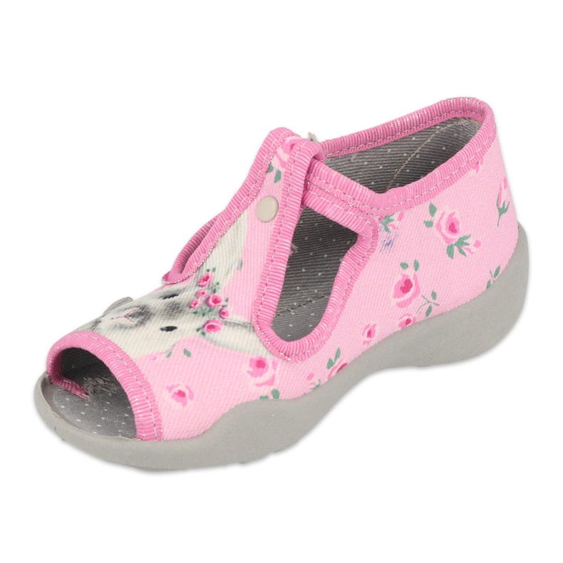 Befado Kinderschuhe 213P130 rosa grau 1