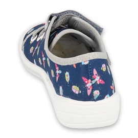 Befado Kinderschuhe 251Y177 marineblau grau 2