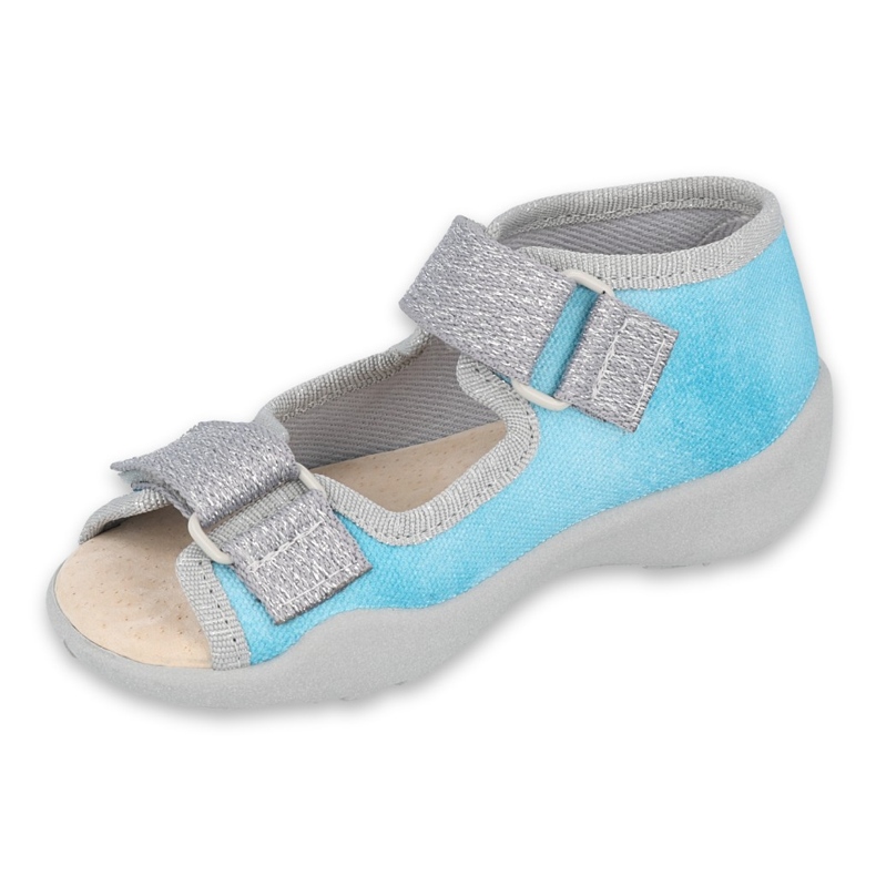 Befado Kinderschuhe 342P035 blau silber- 1