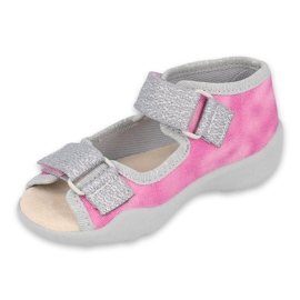 Befado Kinderschuhe 342P033 rosa silber- 1