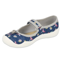 Befado Kinderschuhe 114X445 marineblau grau 1