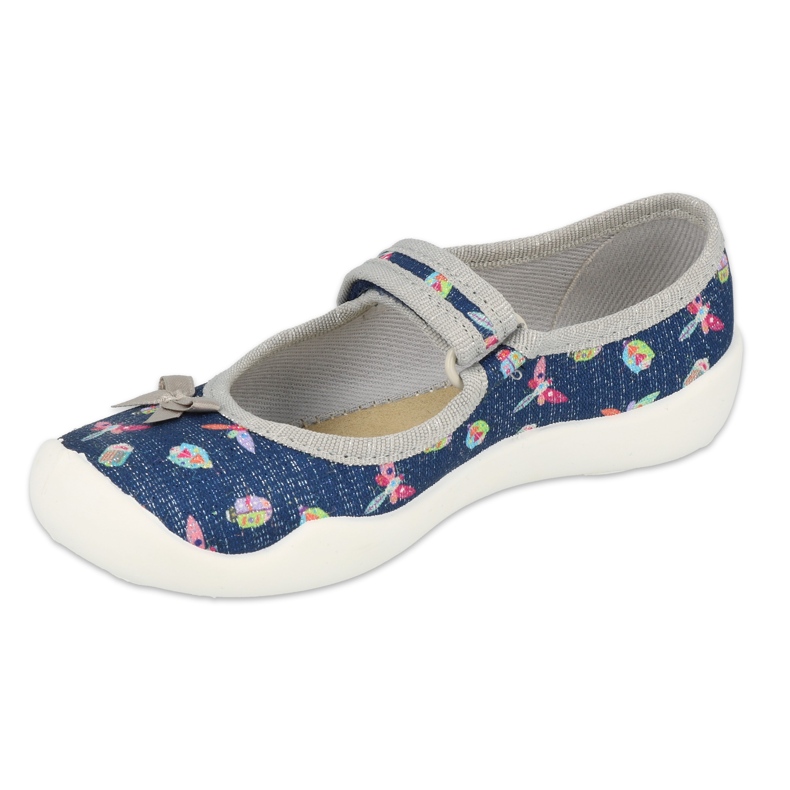 Befado Kinderschuhe 114X445 marineblau grau 1