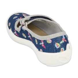 Befado Kinderschuhe 114X445 marineblau grau 2