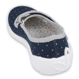 Befado Kinderschuhe 114Y412 marineblau grau 2