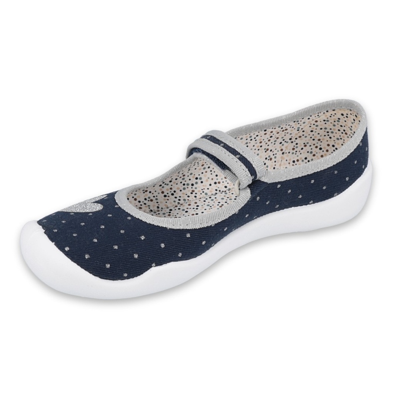 Befado Kinderschuhe 114Y412 navy blau grau 1