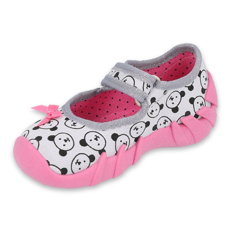 Befado Kinderschuhe 109P220 rosa grau 1
