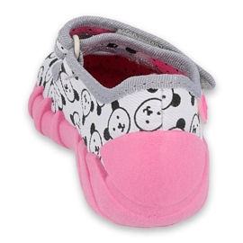 Befado Kinderschuhe 109P220 rosa grau 2