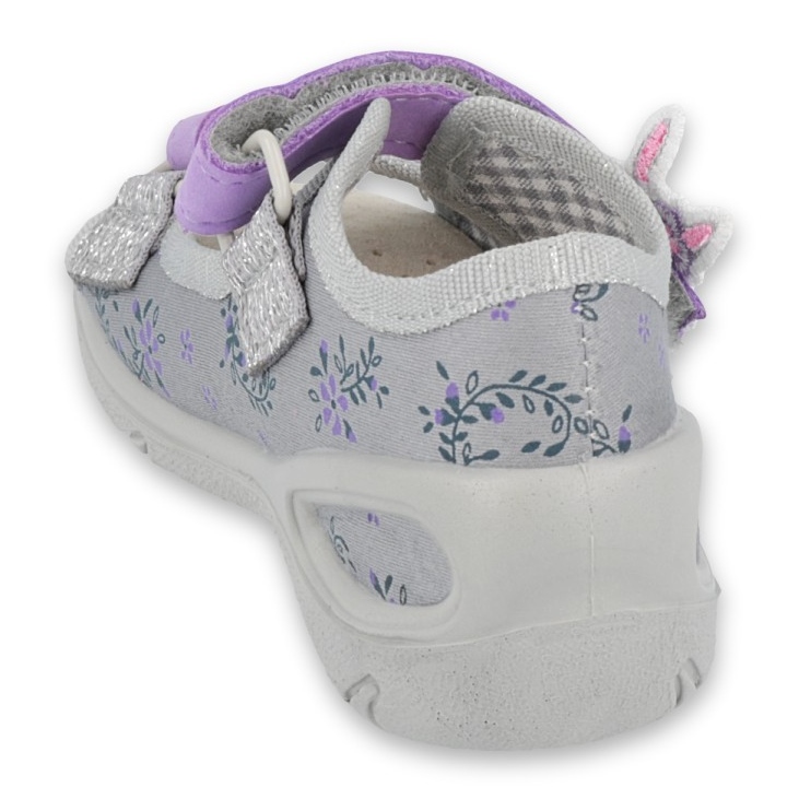 Befado Kinderschuhe PU 065P150 lila grau 2