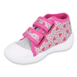 Befado Kinderschuhe 212P072 rosa grau 1