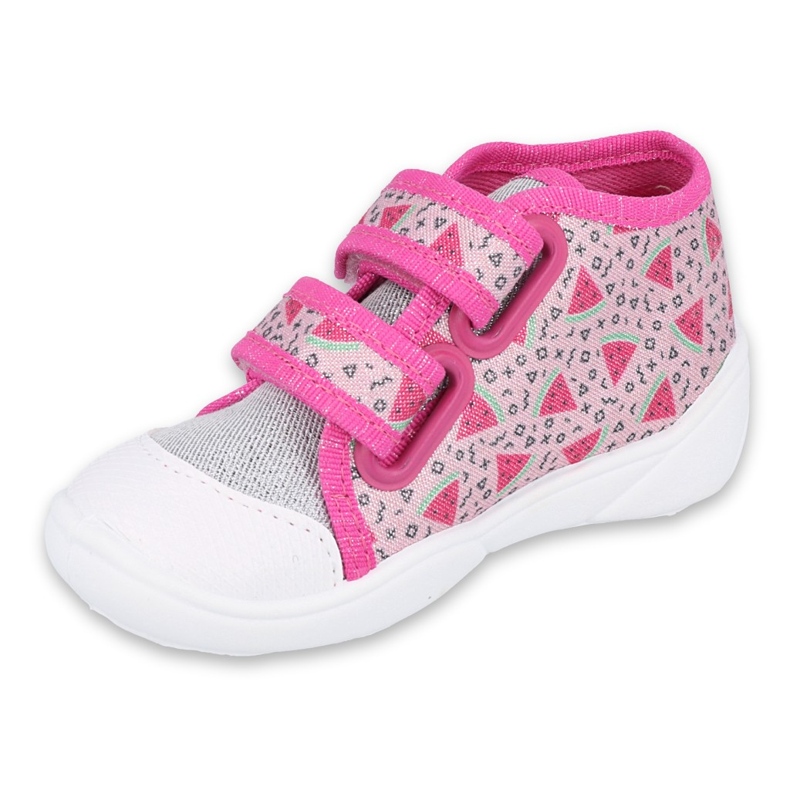 Befado Kinderschuhe 212P072 rosa grau 1