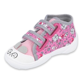 Befado Kinderschuhe 212P070 rosa grau 1