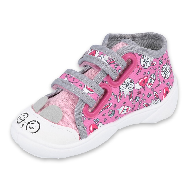 Befado Kinderschuhe 212P070 rosa grau 1