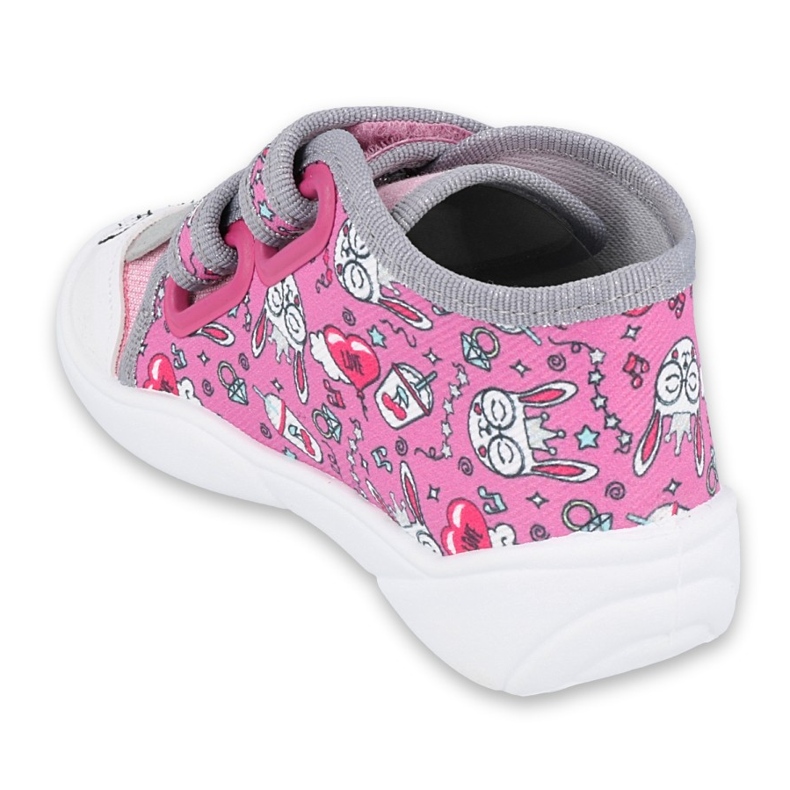 Befado Kinderschuhe 212P070 rosa grau 2