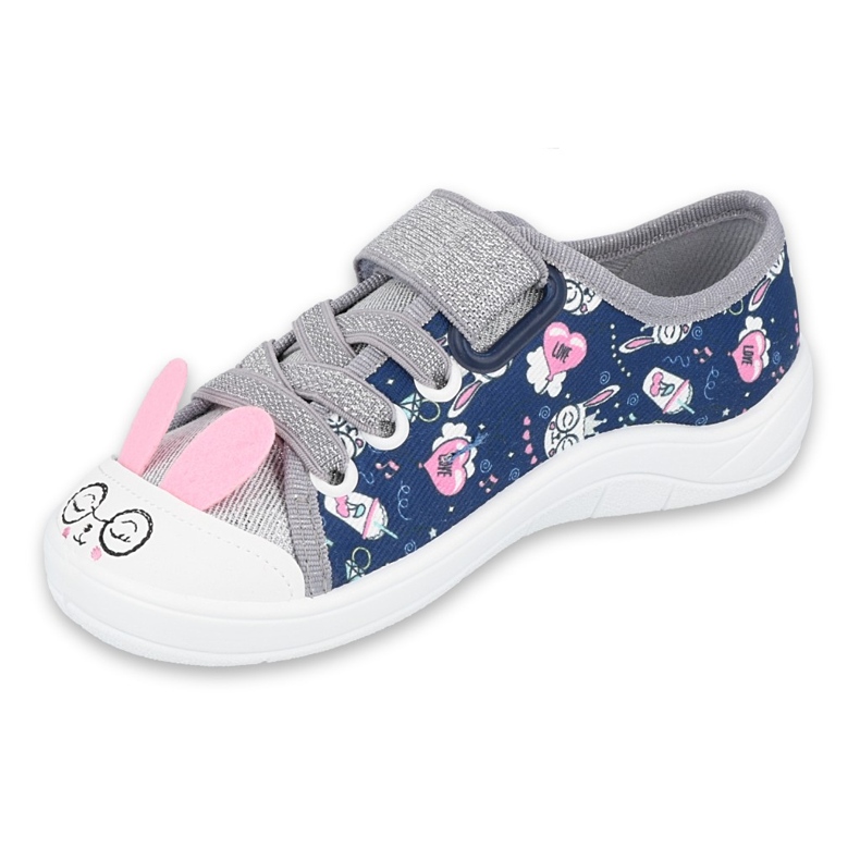 Befado Kinderschuhe 251X169 marineblau rosa grau 1