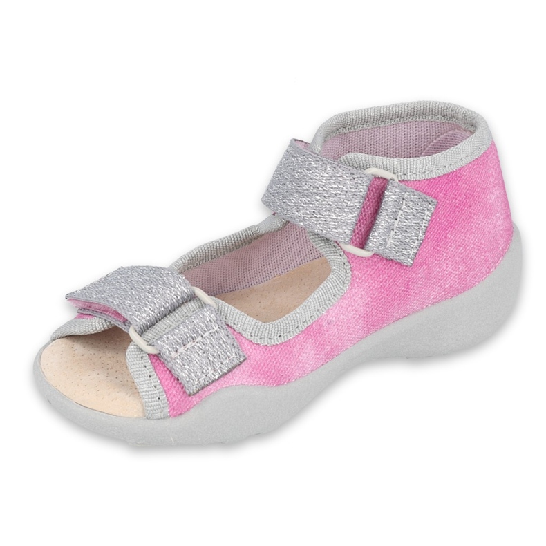 Befado Kinderschuhe 342P034 rosa grau 1