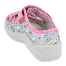 Befado Kinderschuhe 869X154 rosa grau 2