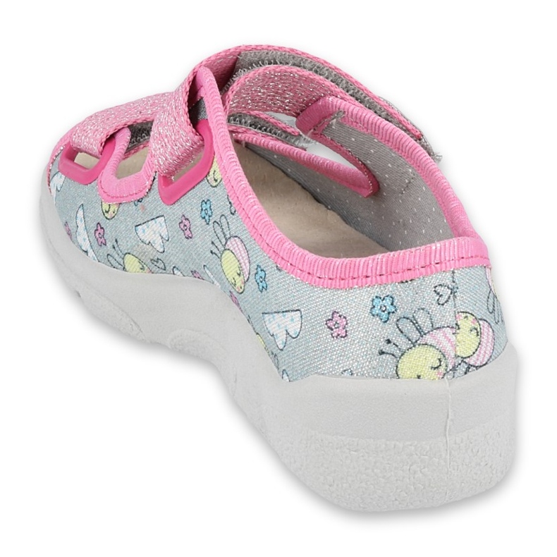 Befado Kinderschuhe 869X154 rosa grau 2