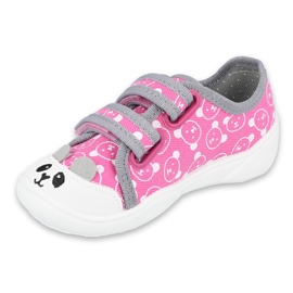 Befado Kinderschuhe 907P131 rosa grau 1