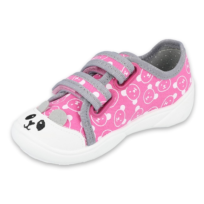 Befado Kinderschuhe 907P131 rosa grau 1