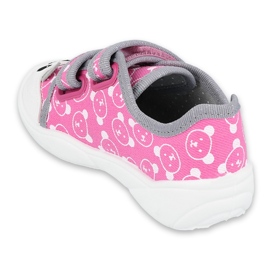 Befado Kinderschuhe 907P131 rosa grau 2