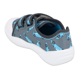 Befado Kinderschuhe 907P132 blau grau 2