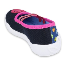 Befado Kinderschuhe 116X292 marineblau rosa 2